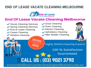 End Of Lease Cleaning Melbourne, Vacate Cleaning Melbourne