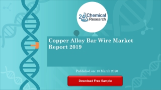 Copper Alloy Bar Wire Market Report 2019