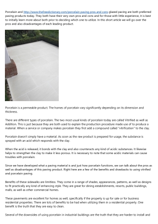 How to Explain porcelain paving slabs to Your Boss