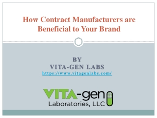 How Contract Manufacturers are Beneficial to Your Brand