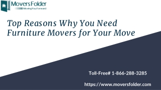 Top Reasons Why You Need Furniture Movers for Your Move