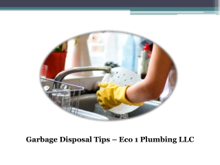 What Not to Put Down a Garbage Disposal