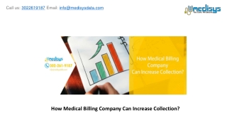 How Medical Billing Company Can Increase Collection?