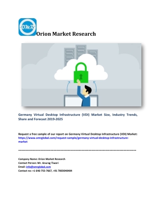 Germany Virtual Desktop Infrastructure (VDI) Market Size, Share and Forecast 2019-2025