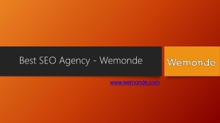 Best SEO Agency in India - Wemonde