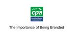 The Importance of Being Branded