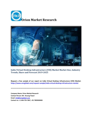 India Virtual Desktop Infrastructure (VDI) Market Market Size, Share and Forecast 2019-2025