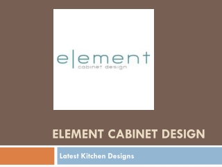 Modern Kitchen Cabinets