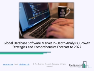 Global Database Software Market Size 2020, Industry Growth, Share, Trends Analysis And Forecast