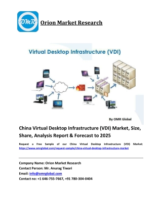 China Virtual Desktop Infrastructure (VDI) Market Size, Industry Trends, Share and Forecast 2019-2025