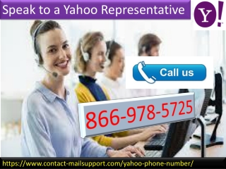 For Yahoo Recovery Speak To A Yahoo Representative