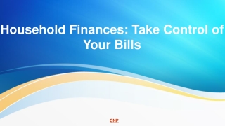 Household Finances: Take Control of Your Bills
