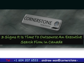 3 Signs It Is Time To Outsource An Executive Search Firm In Canada