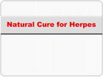 Ways To Cure Herpes Naturally