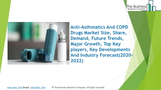 Anti-Asthmatics And COPD Drugs Market 2020: Global Growth, Trends And Forecast