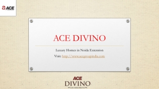 Luxury Homes in Noida Extension - ACE Divino