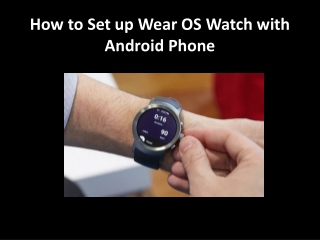 How to Set up Wear OS Watch with Android Phone