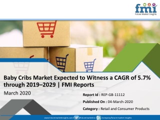 Baby Cribs Market will reach at a CAGR of 5.7% from 2019–2029 | Future Market Insights
