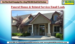 Funeral Homes & Related Services Email Leads