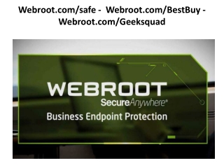 Webroot.com/safe - How to Activate Webroot