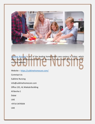 baby nurse Dubai_sublimehomecare.com