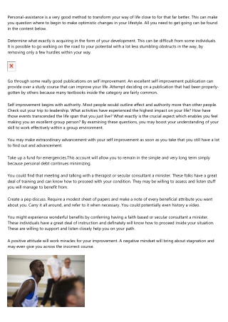 Personal Development Good results Is In Your Knowledge