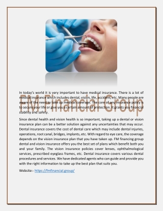 Dental & Vision Insurance_fmfinancial.group