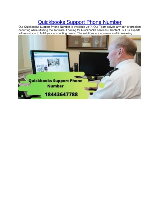 quickbooks support phone number