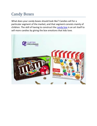 Candy boxes