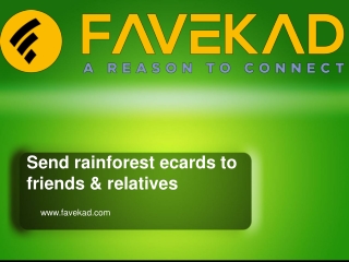 Send rainforest ecards to friends & relatives