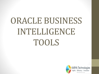 Oracle BI Tools