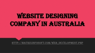 Website designing company in Australia