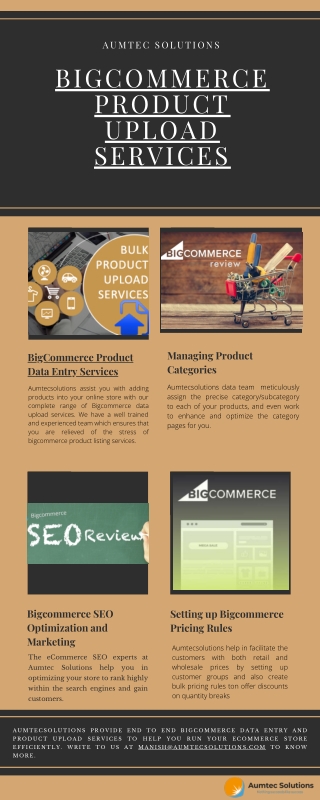 BigCommerce Product Upload Services