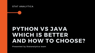 Python vs Java: Which is better and How to Choose?