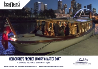 Luxury Private Charter Boat Melbourne | Melbourne Boat Hire