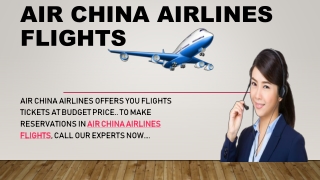 Contact to book air china airlines flights at low price