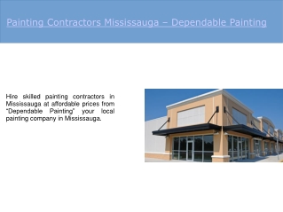 Painting Contractors Mississauga