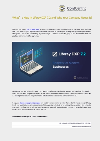 What’s New in Liferay DXP 7.2 and Why Your Company Needs It?