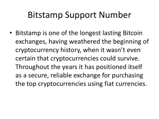 Bitstamp Support Phone Number 1-856-295-1229