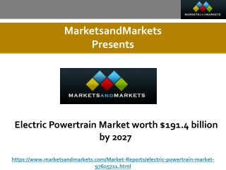Electric Powertrain Market worth $191.4 billion by 2027
