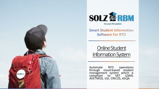 Online Student Information System (SIS) in 2020 - SolzRBM