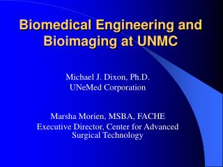 Biomedical Engineering and Bioimaging at UNMC