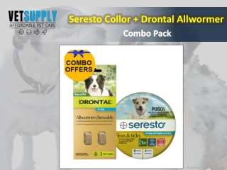 Seresto Collar   Drontal Allwormer combo pack