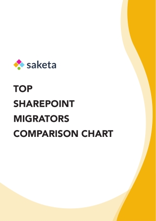 Top 5 comparison of the best SharePoint Migration Tools