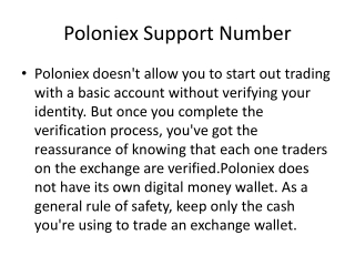 Poloniex Support Phone Number 1-856-295-1229