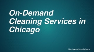 On-Demand Cleaning Services in Chicago