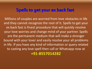 91-8557014282 Love Spells that really work fast