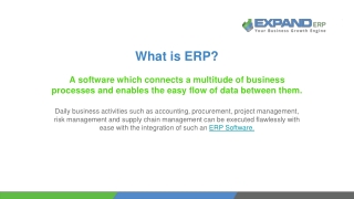 What is ERP Software (Enterprise resource planning)?