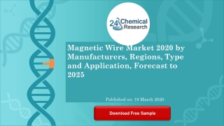 Magnetic Wire Market 2020 by Manufacturers, Regions, Type and Application, Forecast to 2025