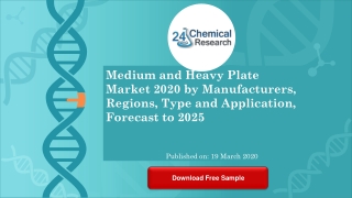 Medium and Heavy Plate Market 2020 by Manufacturers, Regions, Type and Application, Forecast to 2025